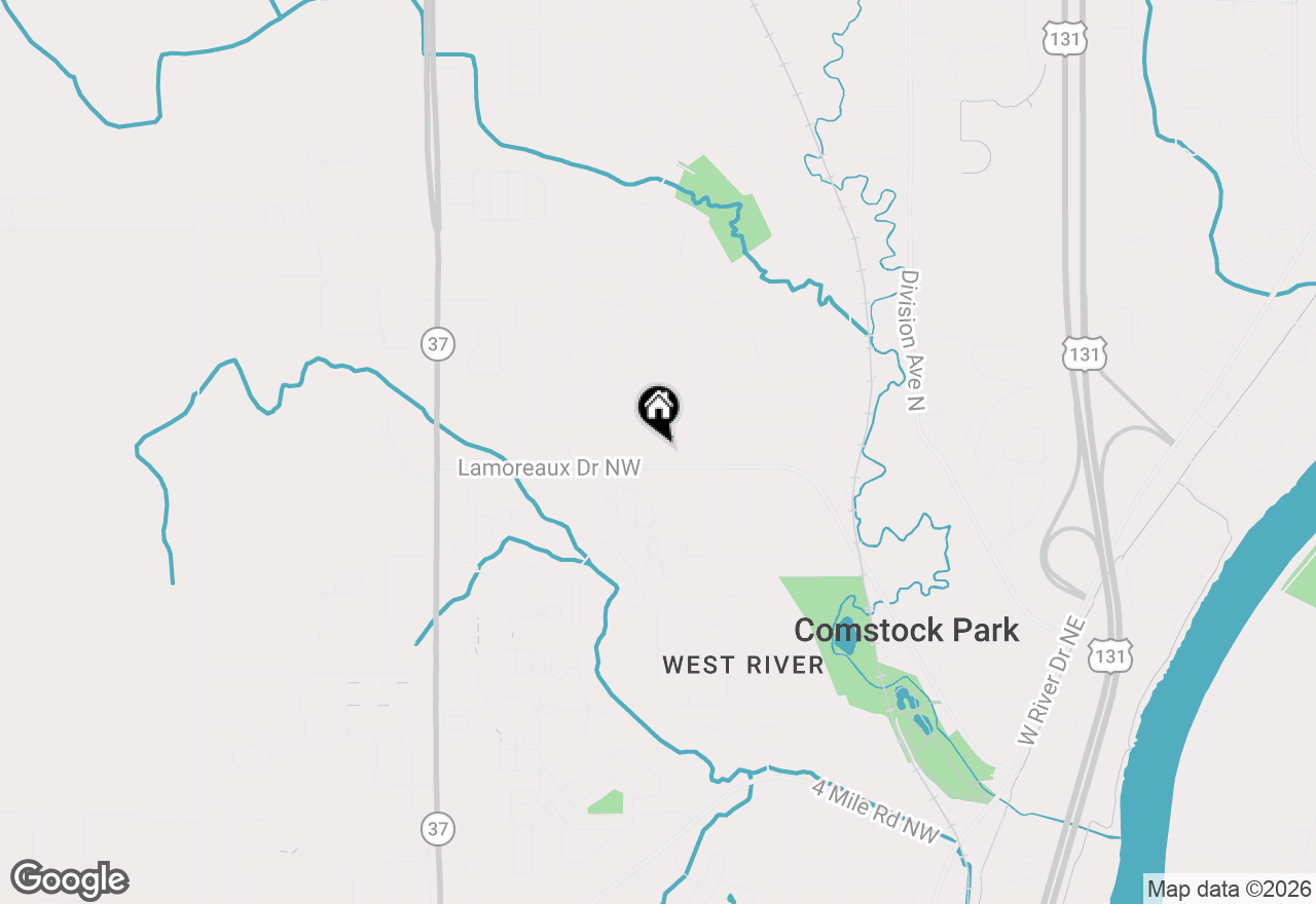 Map of 427 Lamoreaux Drive Nw, Comstock Park, MI 49321