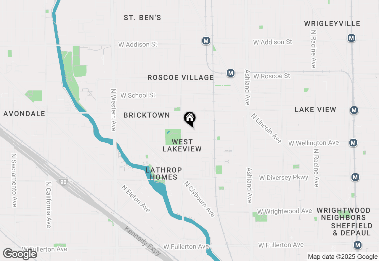 Map of 1931 W Barry Avenue, Chicago, IL 60657
