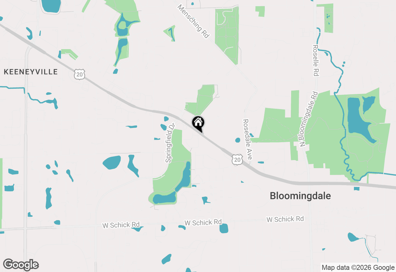 Map of 201 Westminster Drive, Bloomingdale, IL 60108