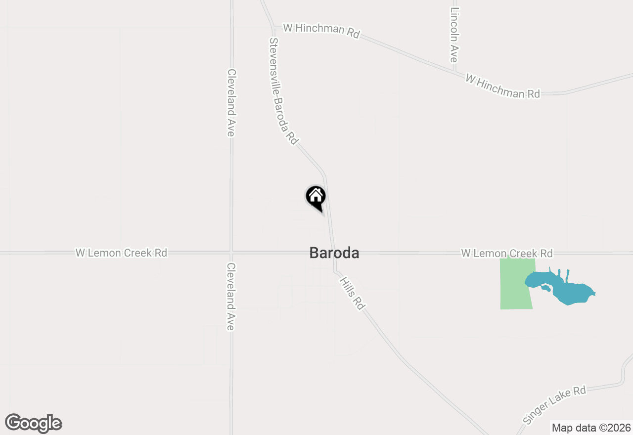 Map of 8836 Stevensville-baroda Road, Baroda, MI 49101