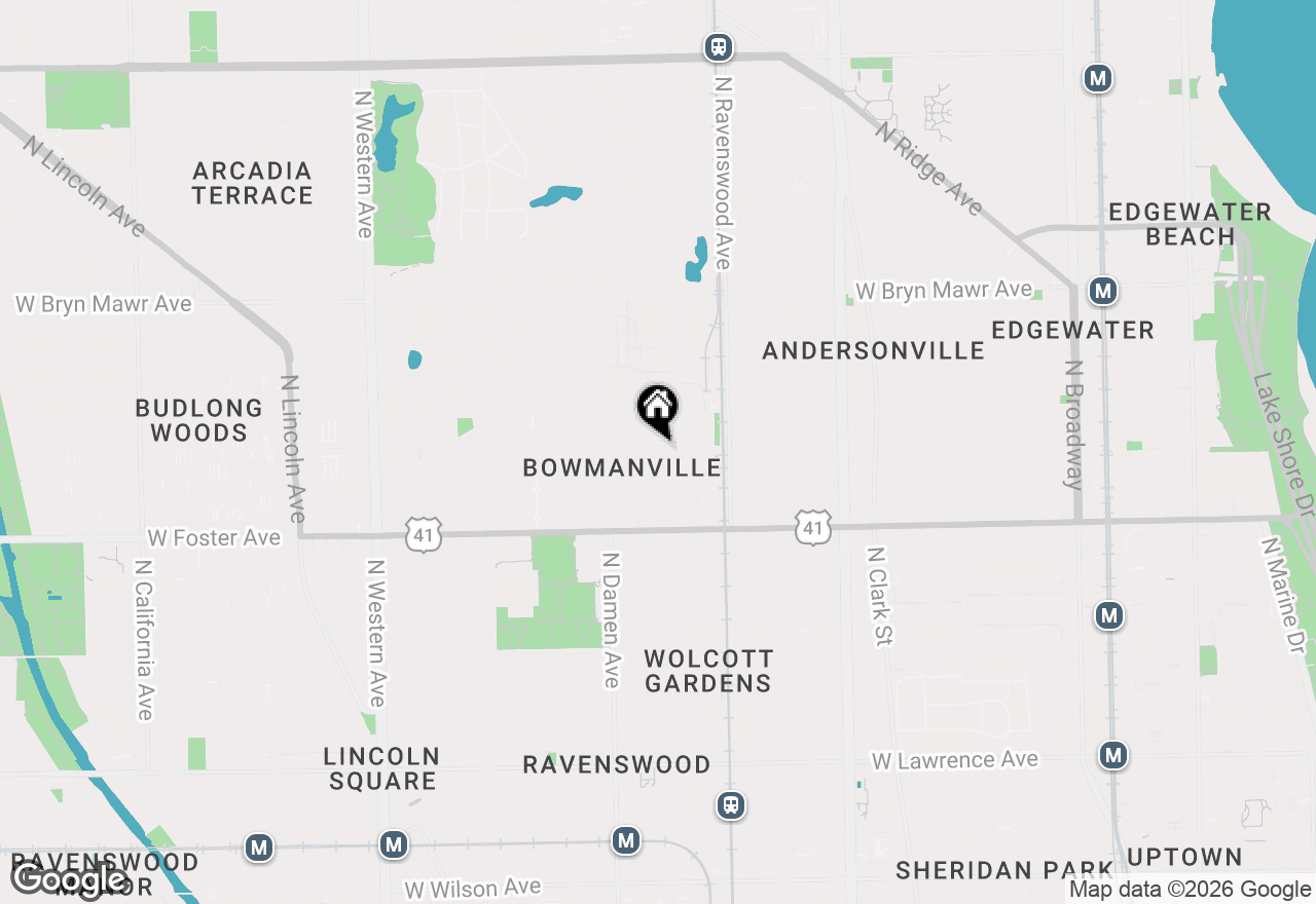 Map of 1921 W Summerdale Avenue #2F, Chicago, IL 60640