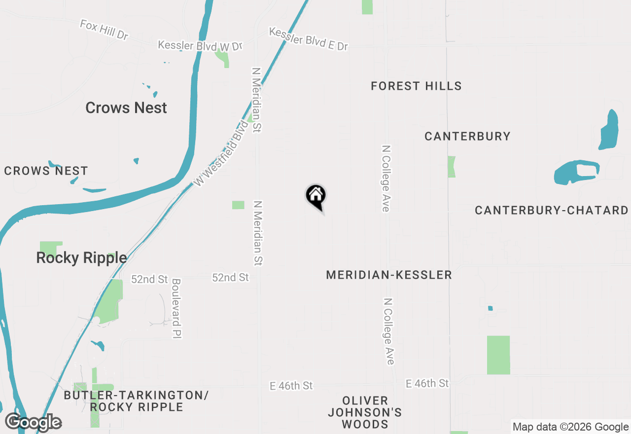 Map of 5365 N Washington Boulevard, Indianapolis, IN 46220