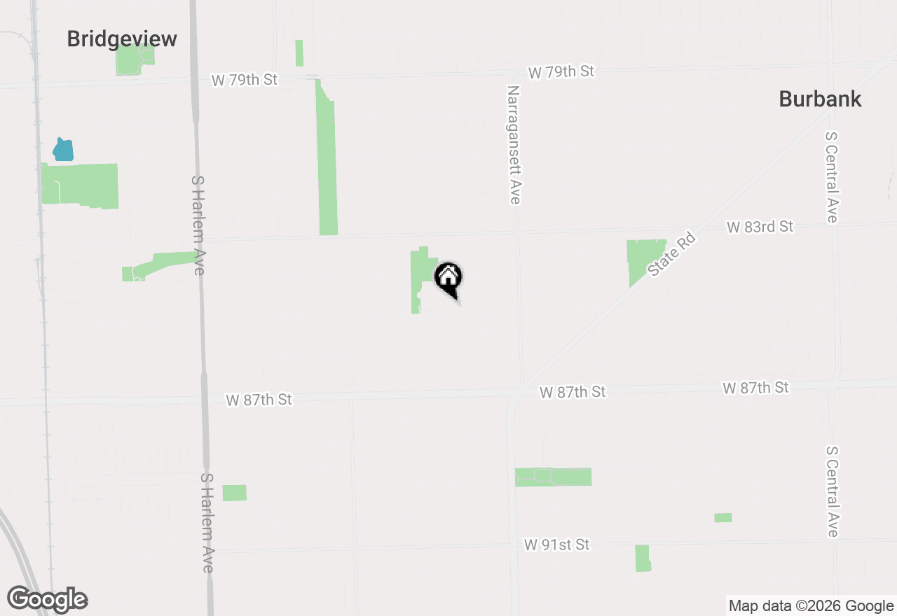 Map of 6556 W 85th Street, Burbank, IL 60459