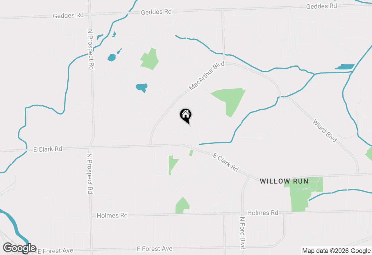 Map of 1582 Stephens Drive, Ypsilanti, MI 48198