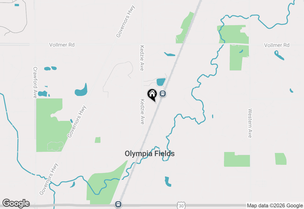 Map of 20319 Harding Avenue, Olympia Fields, IL 60461