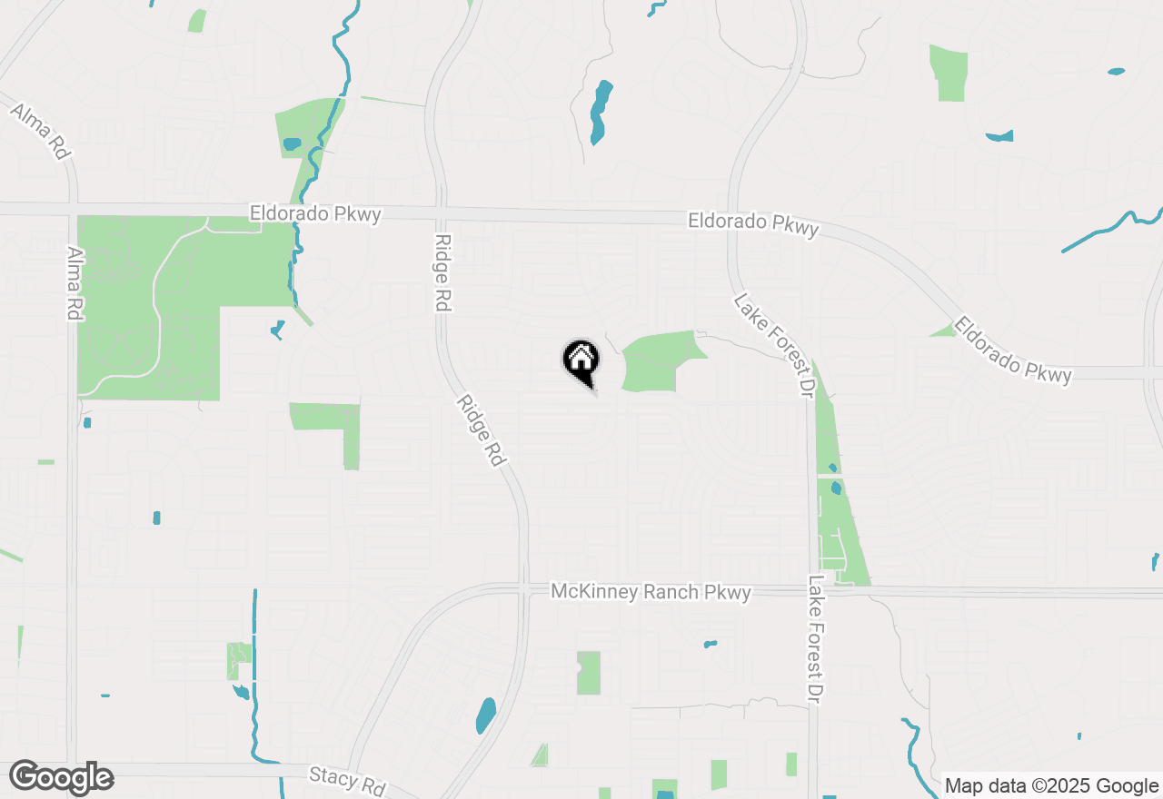 Map of 5805 Pine Meadow Lane, Mckinney, TX 75070