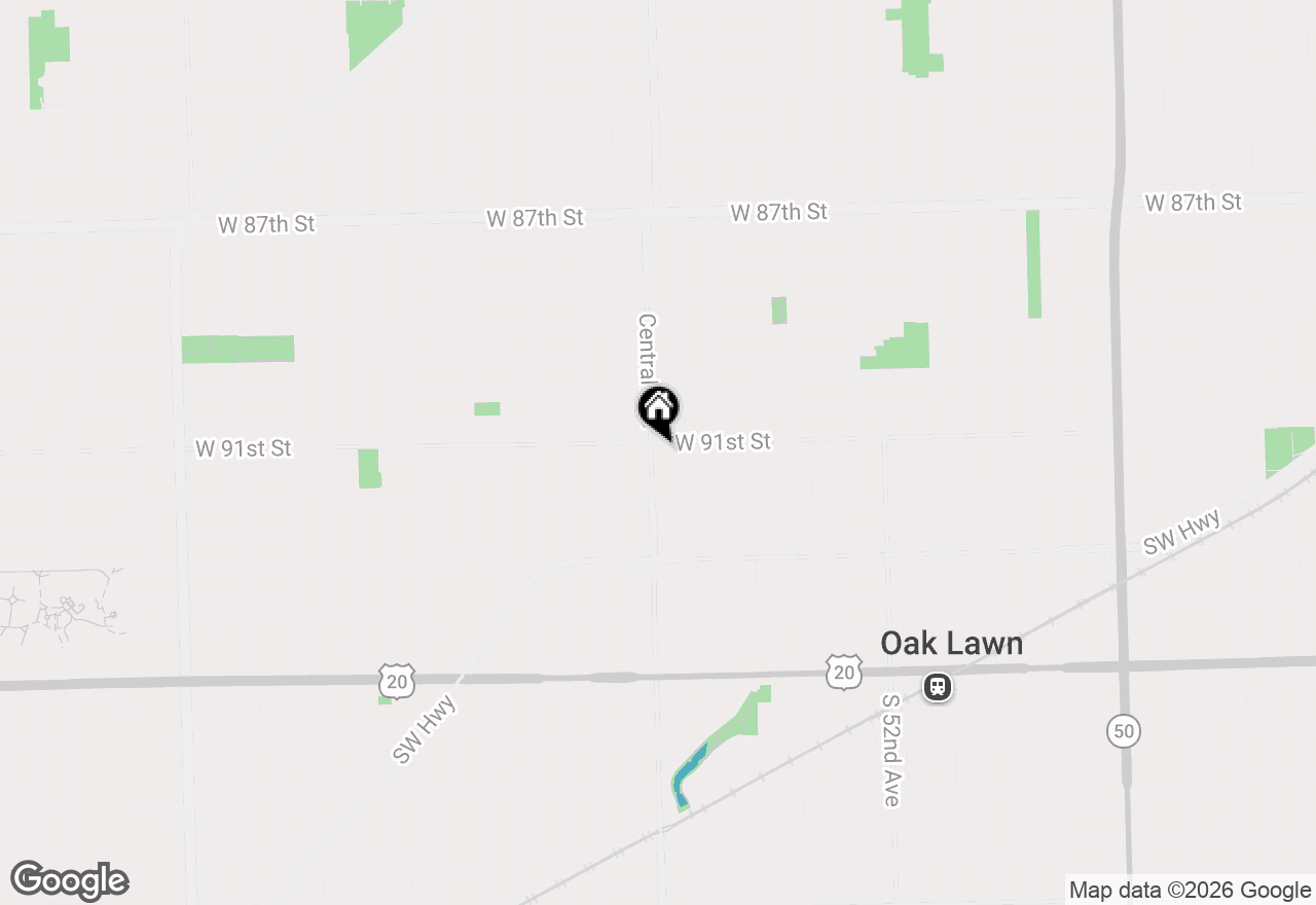 Map of (Address confidential), Oak Lawn, Illinois 60453