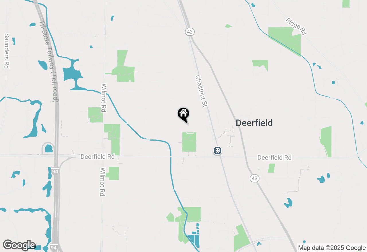 Map of 1107 Hazel Avenue, Deerfield, IL 60015