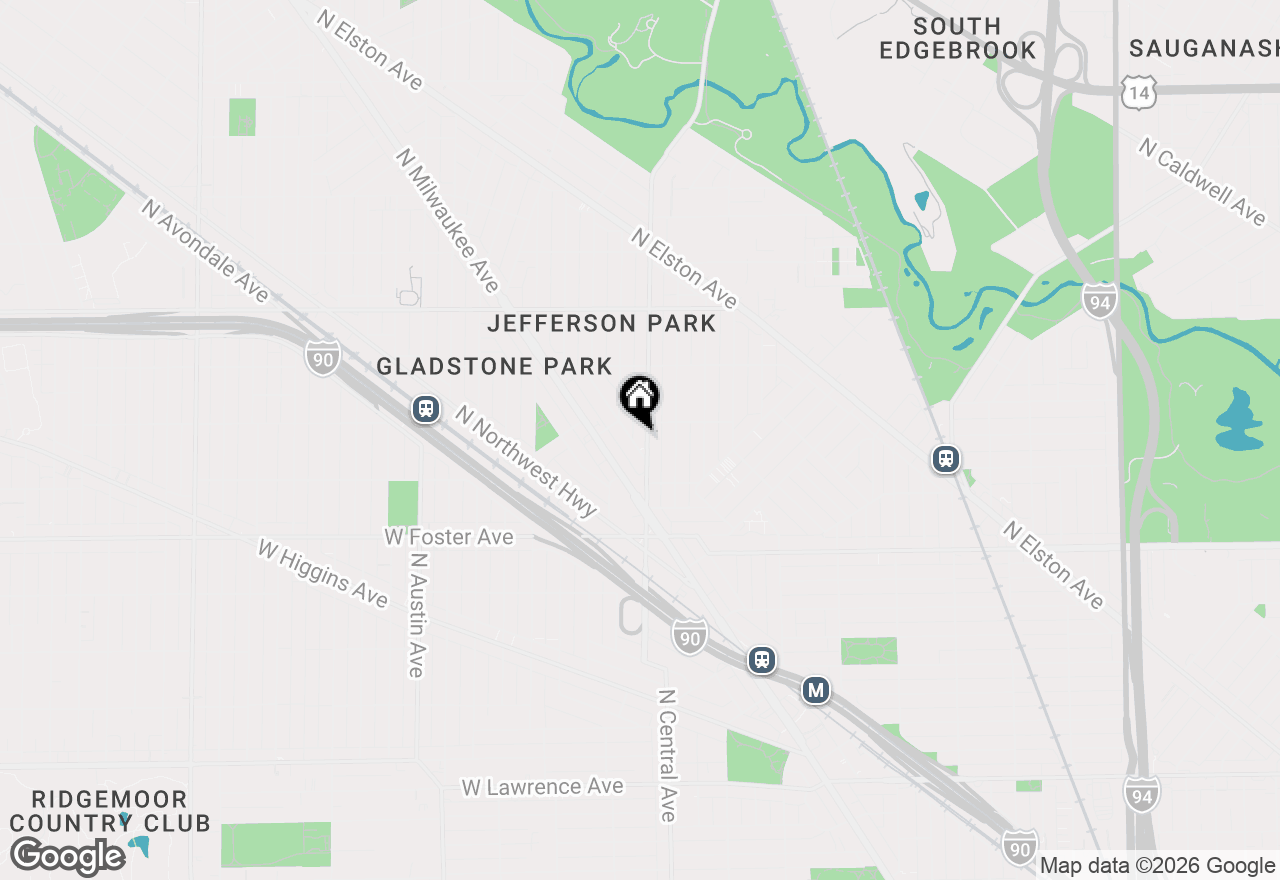 Map of 5350 N Central Avenue #1ST, Chicago, IL 60630