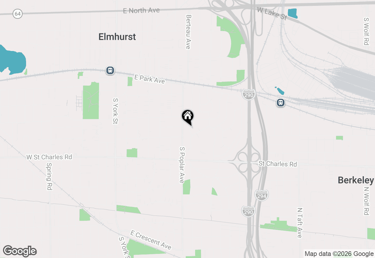 Map of 244 S Linden Avenue, Elmhurst, IL 60126