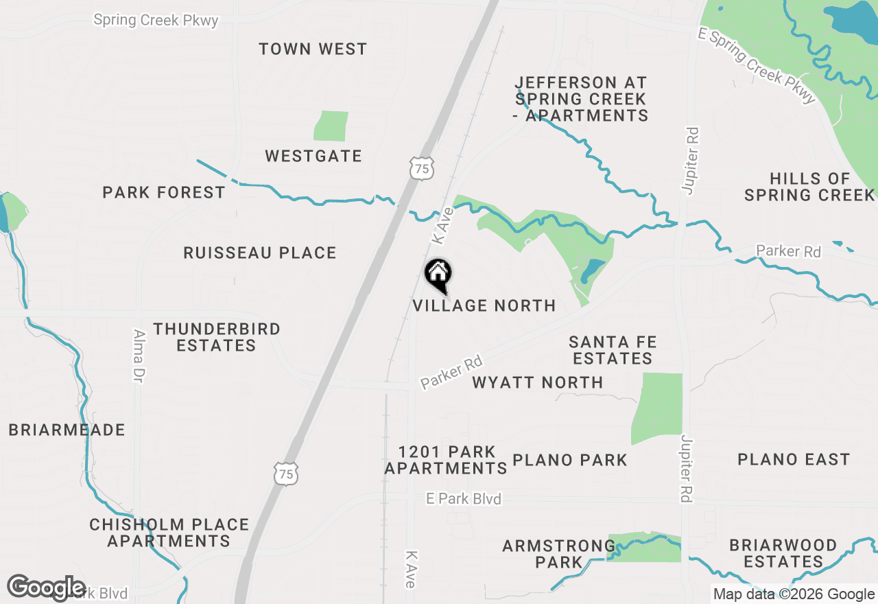 Map of 3428 N Avenue, Plano, TX 75074