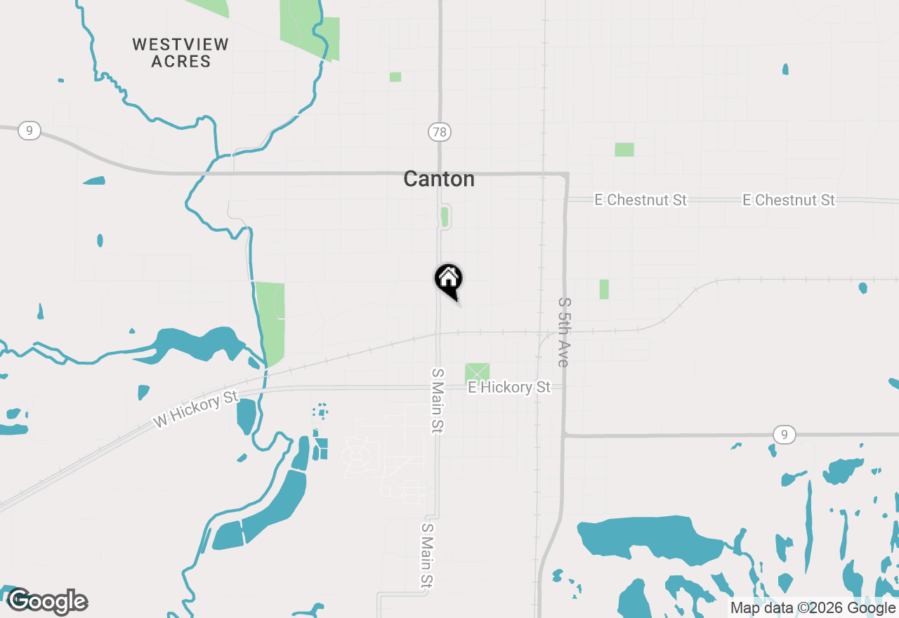 Map of 30 E Maple Street, Canton, IL 61520
