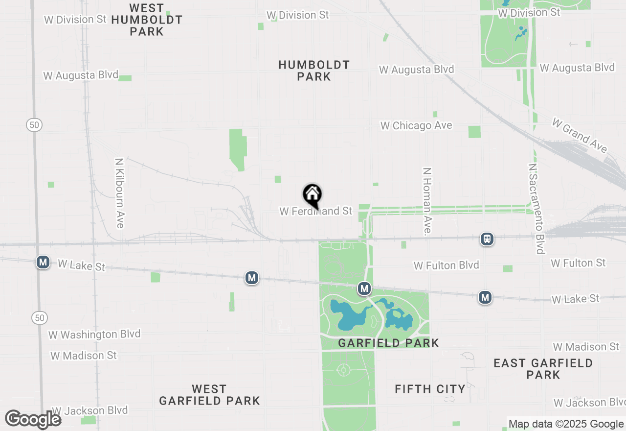 Map of 454 N Hamlin Avenue, Chicago, IL 60624