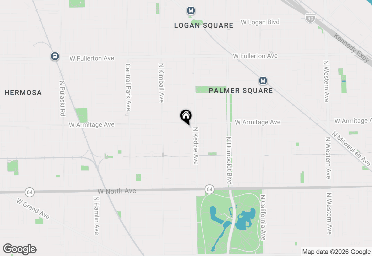 Map of 1941 N Sawyer Avenue, Chicago, IL 60647