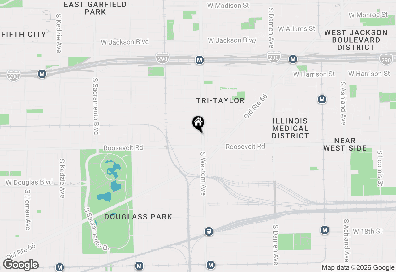 Map of 2414 W Grenshaw Street #2W, Chicago, IL 60612
