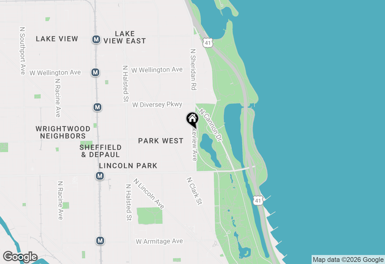 Map of 2600 N Lakeview Avenue #3E, Chicago, IL 60614