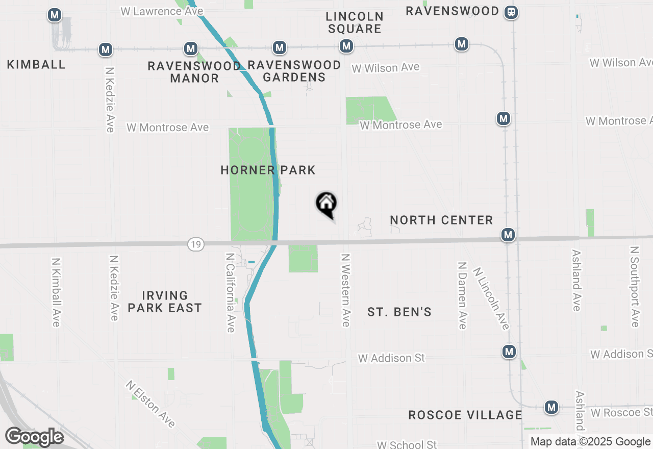 Map of 2440 W Cuyler Avenue #1, Chicago, IL 60618