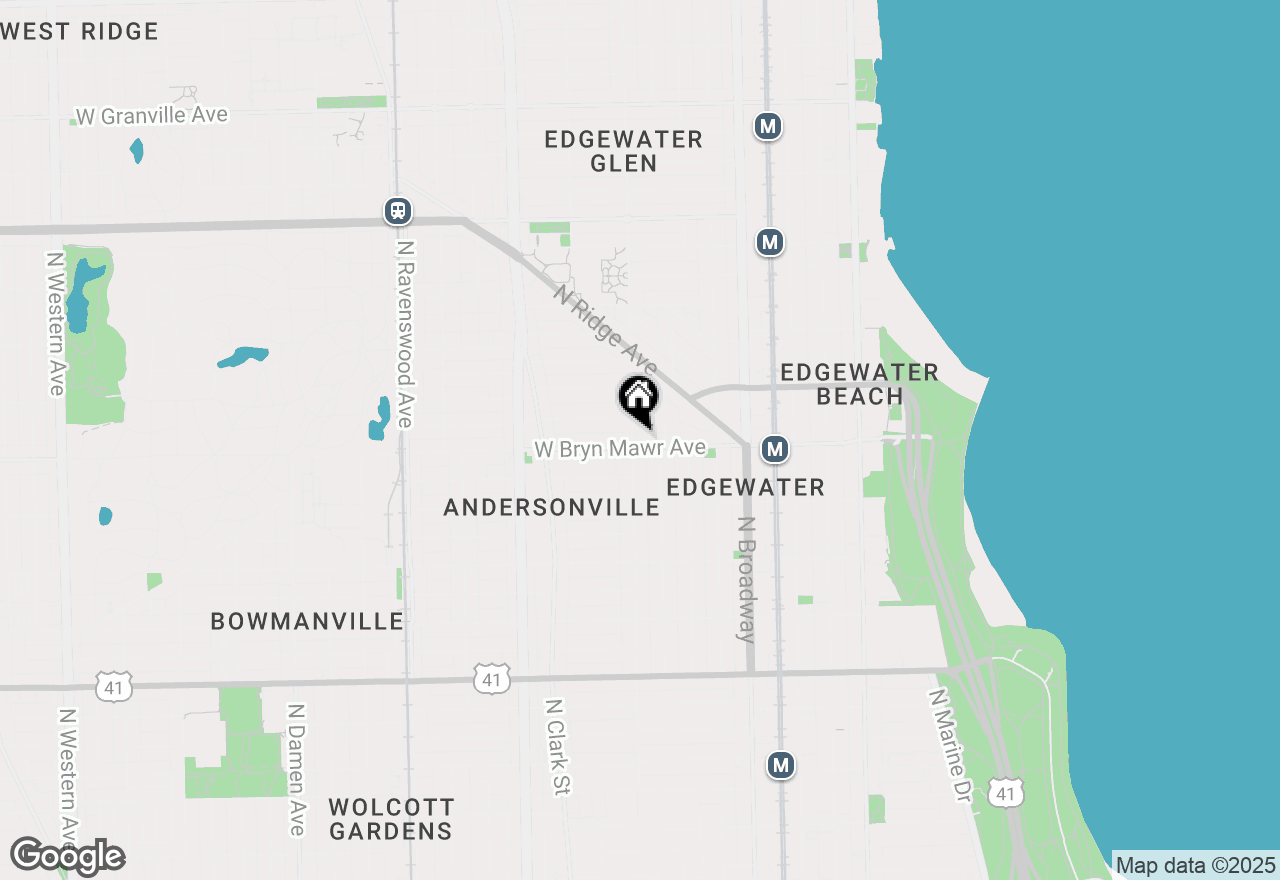 Map of 5605 N Glenwood Avenue #3, Chicago, IL 60660