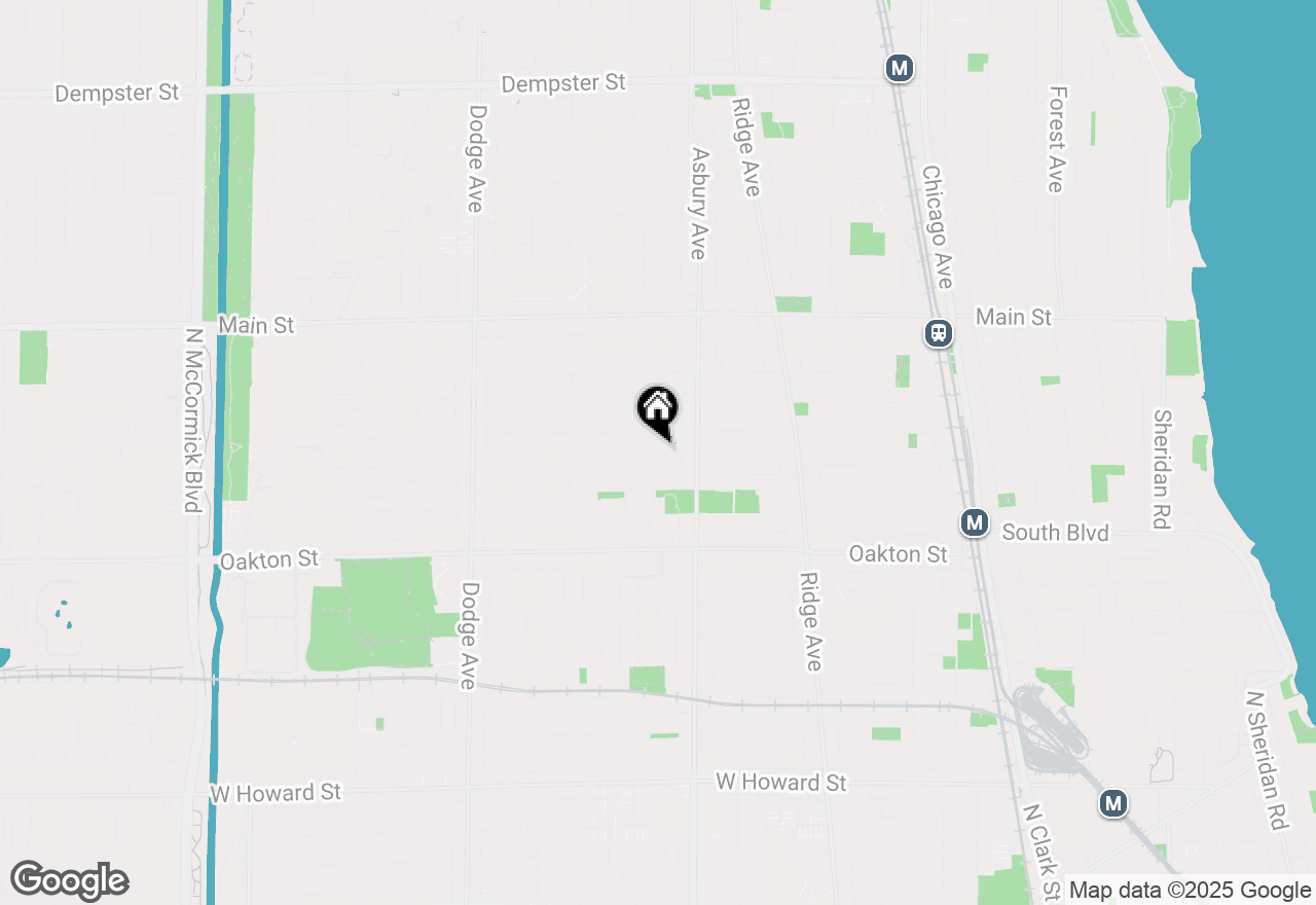 Map of 1400 Cleveland Street, Evanston, IL 60202