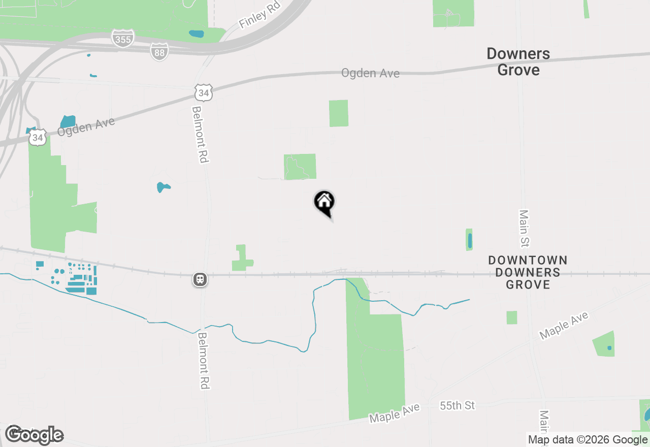 Map of 4820 Lee Avenue, Downers Grove, IL 60515