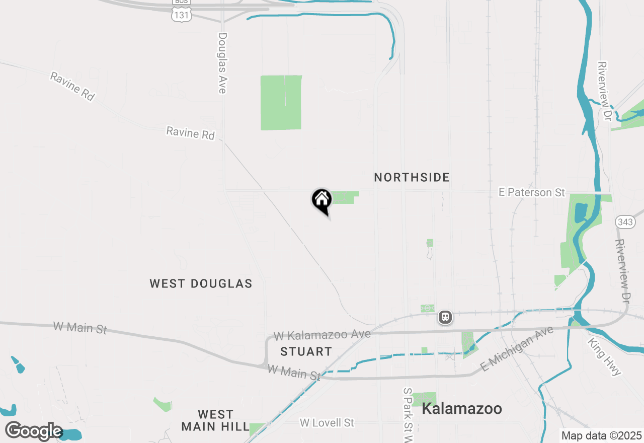 Map of 721 Elizabeth Street, Kalamazoo, MI 49007