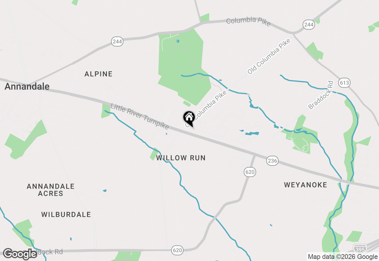 Map of 4555 Interlachen Court #G, Alexandria, VA 22312