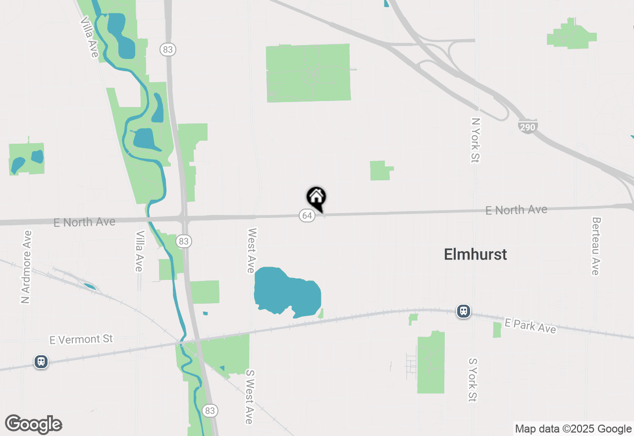 Map of 284 N Highland Avenue, Elmhurst, IL 60126
