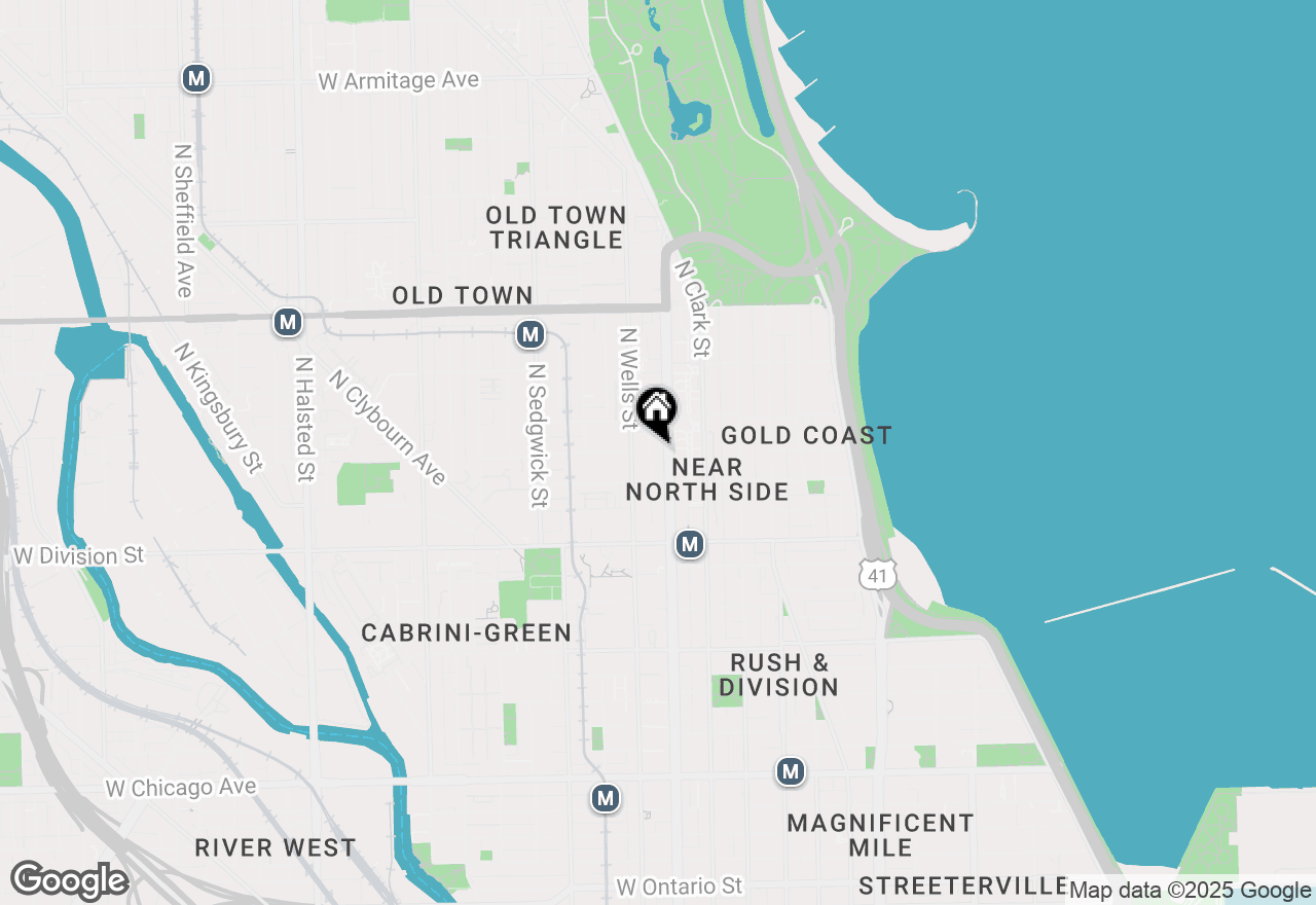 Map of (Address confidential), Chicago, Illinois 60610