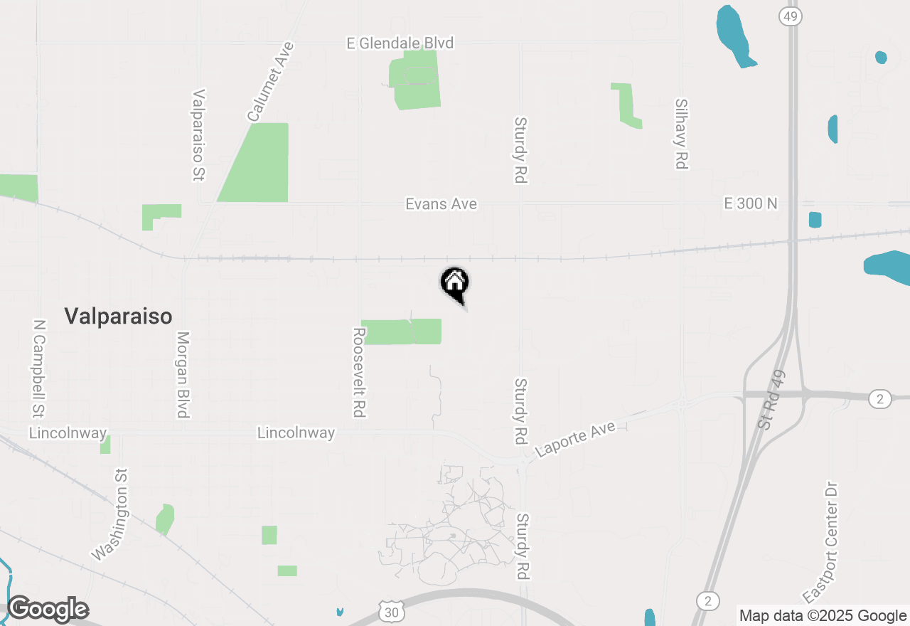 Map of 508 Parkside Avenue, Valparaiso, IN 46383