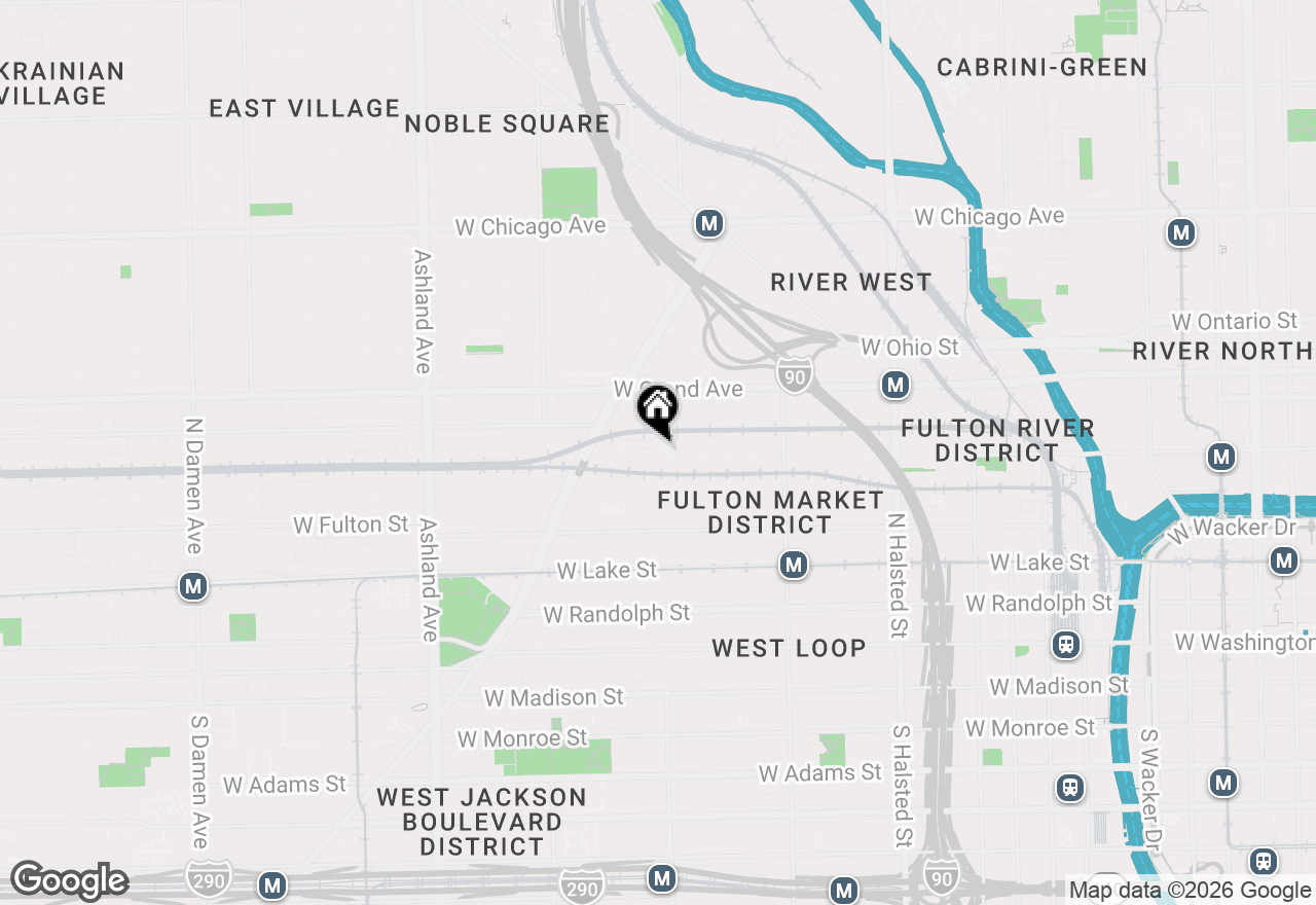 Map of 400 N Racine Avenue #219, Chicago, IL 60642