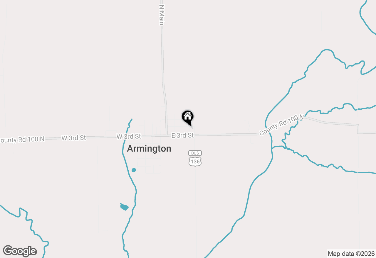 Map of 107 N Verry Street, Armington, IL 61721