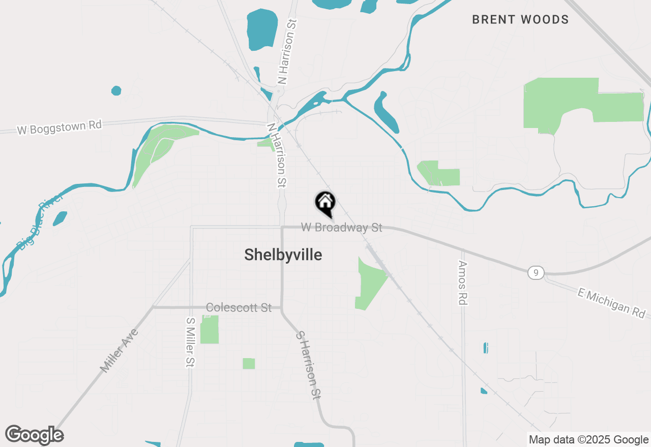 Map of 146 E Broadway Street, Shelbyville, IN 46176