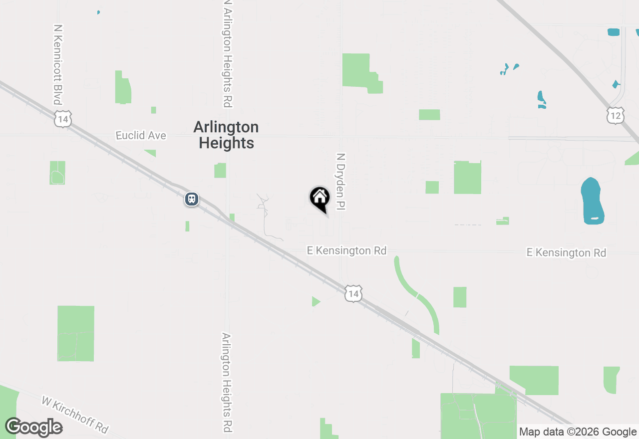 Map of 824 E Wing Street, Arlington Heights, IL 60004