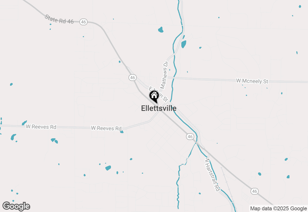 Map of 703 W Temperance Street, Ellettsville, IN 47429