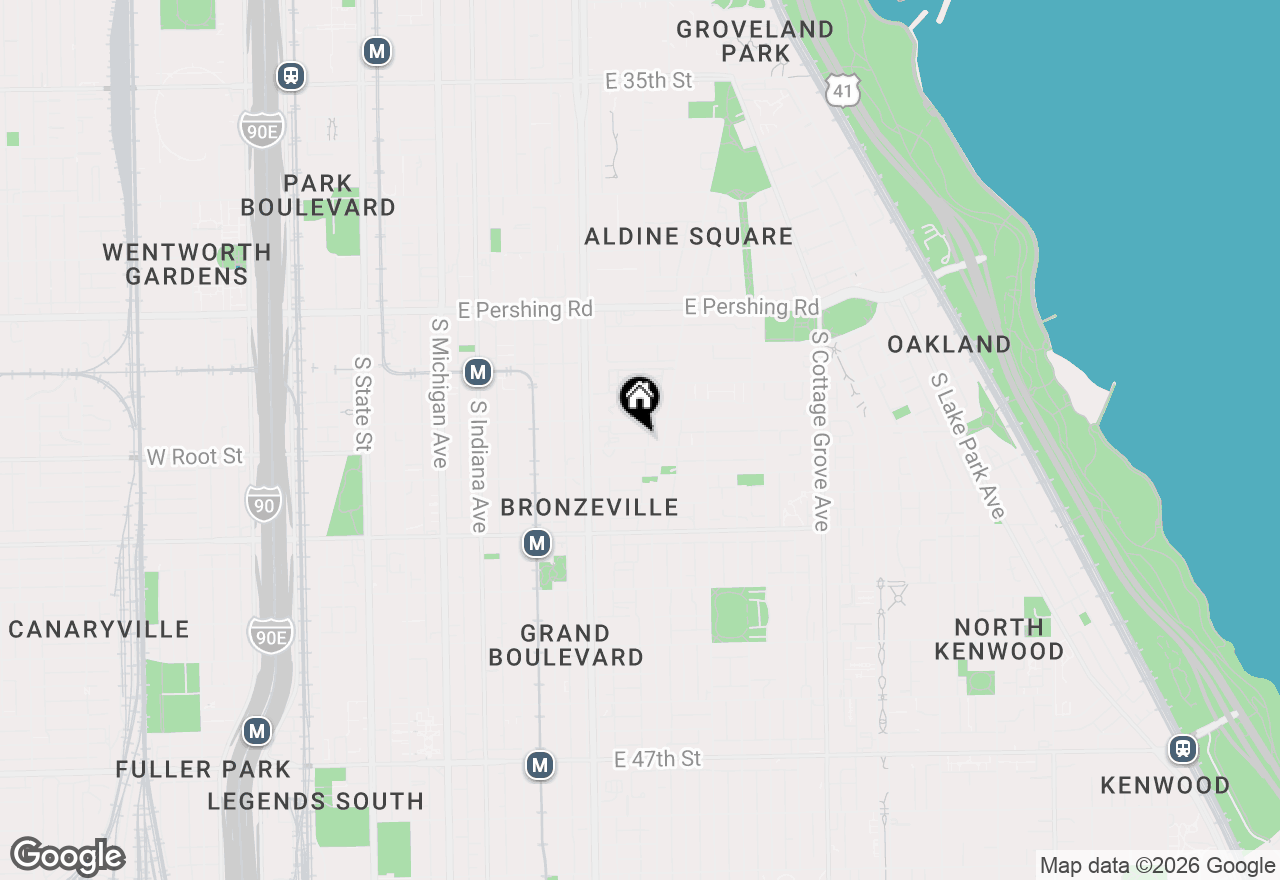 Map of 450 E Bowen Avenue #2W, Chicago, IL 60653