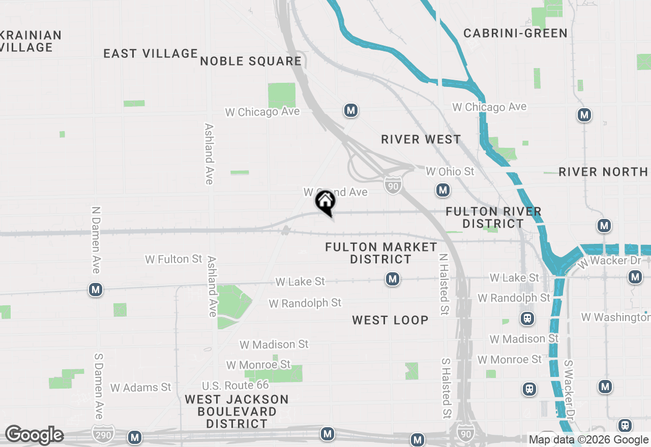 Map of 400 N Racine Avenue #204, Chicago, IL 60642