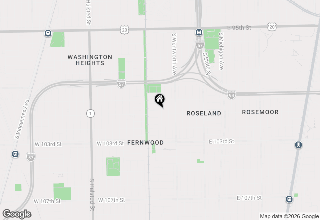 Map of 10042 S Princeton Avenue, Chicago, IL 60628