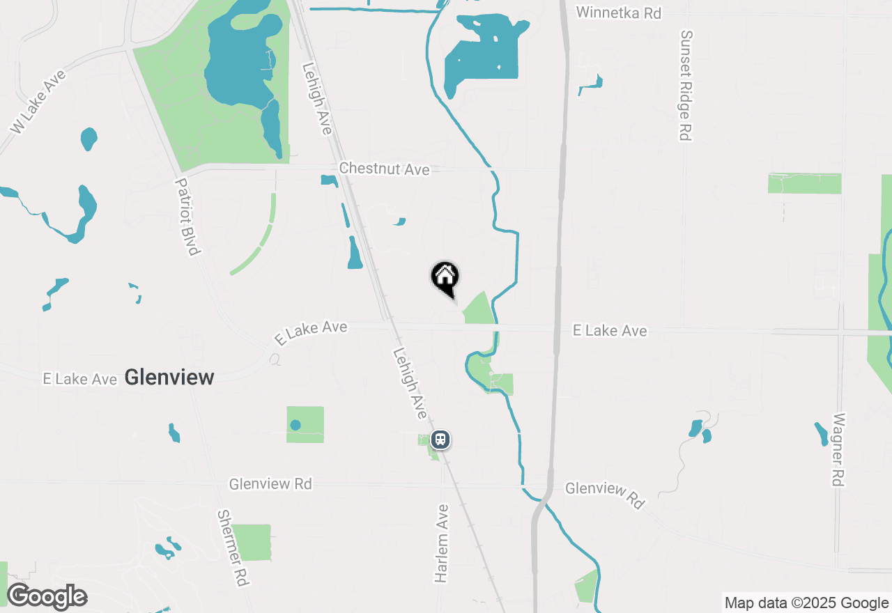 Map of 1404 Sequoia Trail, Glenview, IL 60025