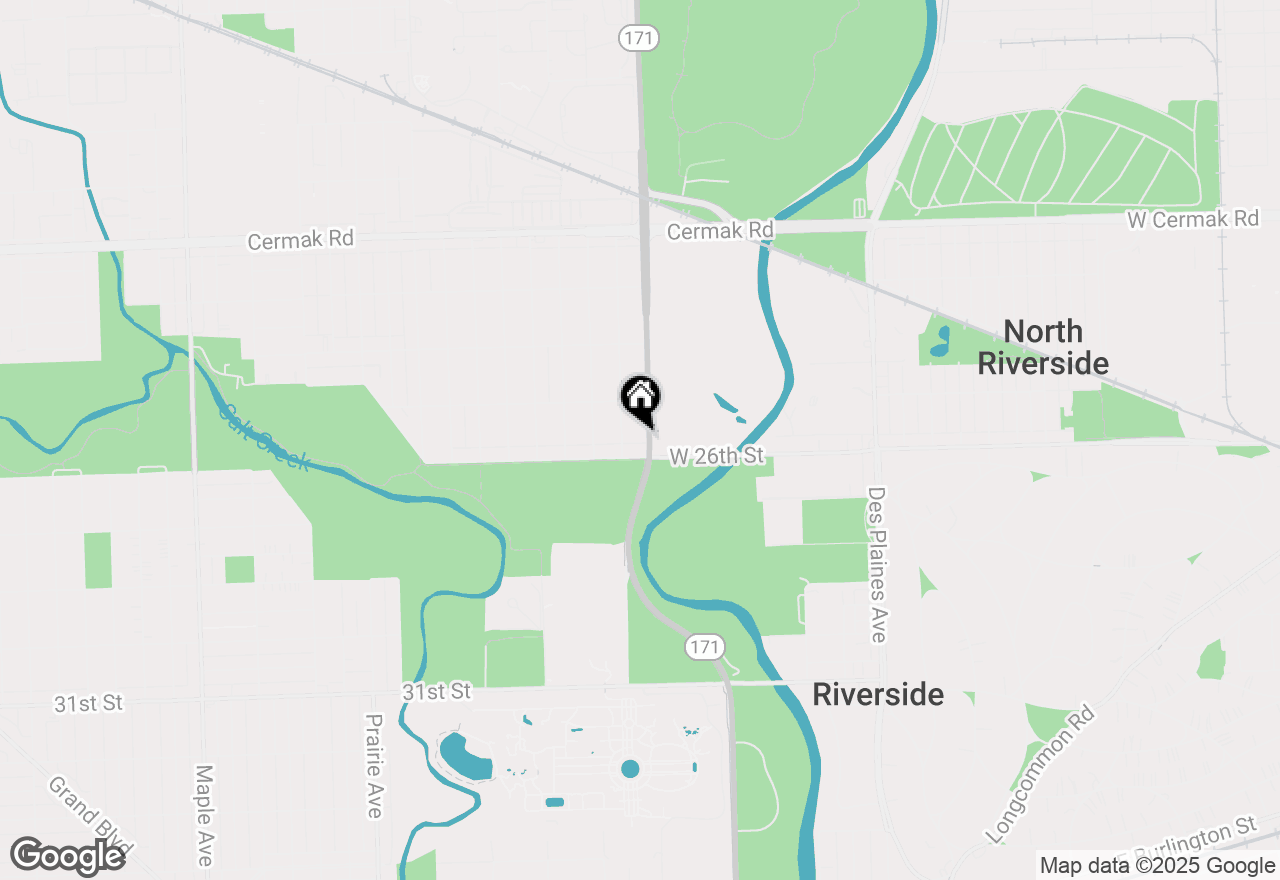 Map of 2542 S 1st Avenue, North Riverside, IL 60546