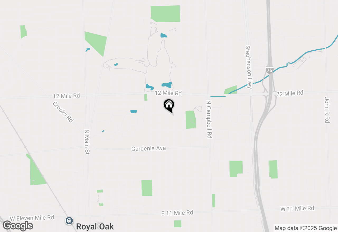 Map of 1406 Ferris Avenue, Royal Oak, MI 48067