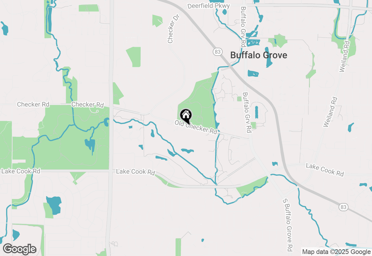 Map of 738 Old Checker Road, Buffalo Grove, IL 60089