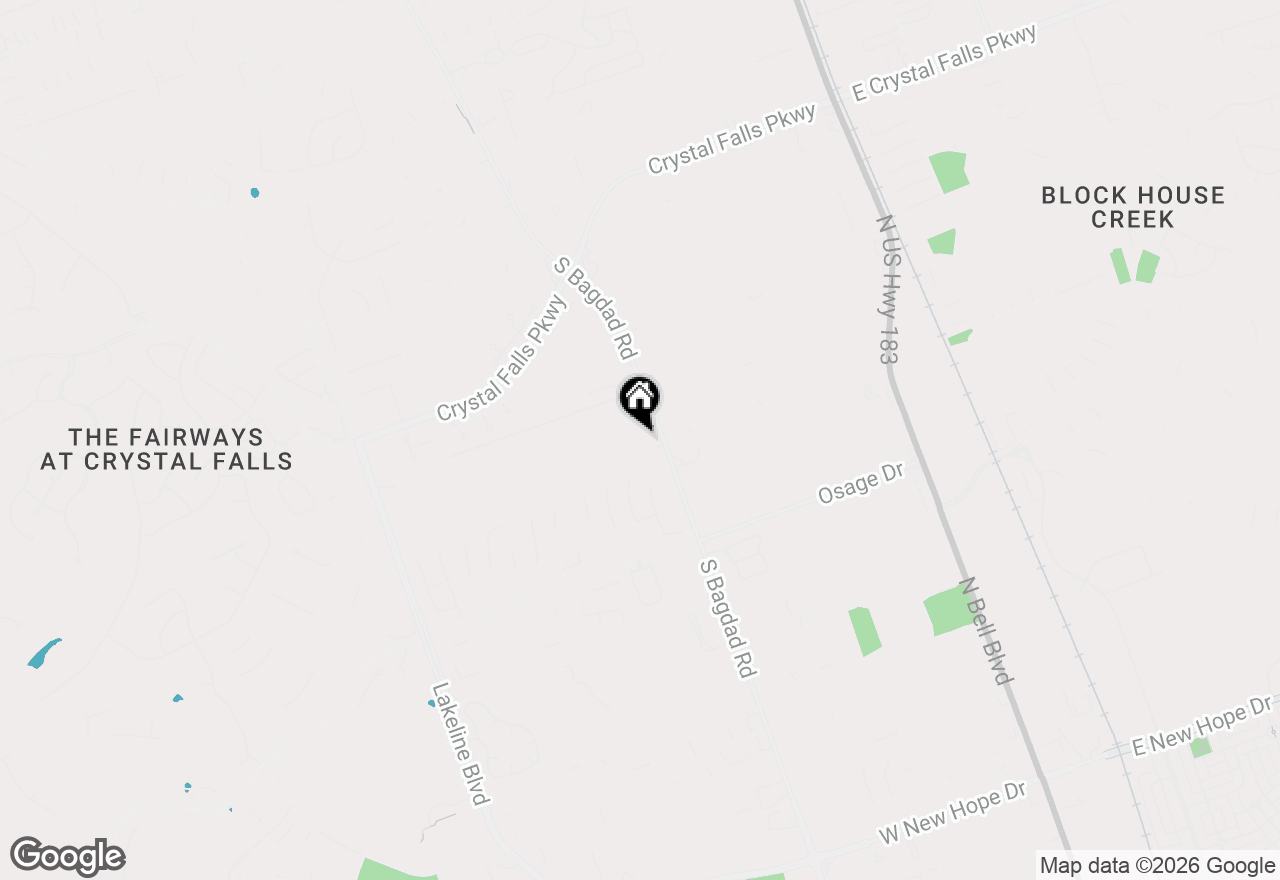 Map of 2206 Castlewood Trl, Leander, TX 78641