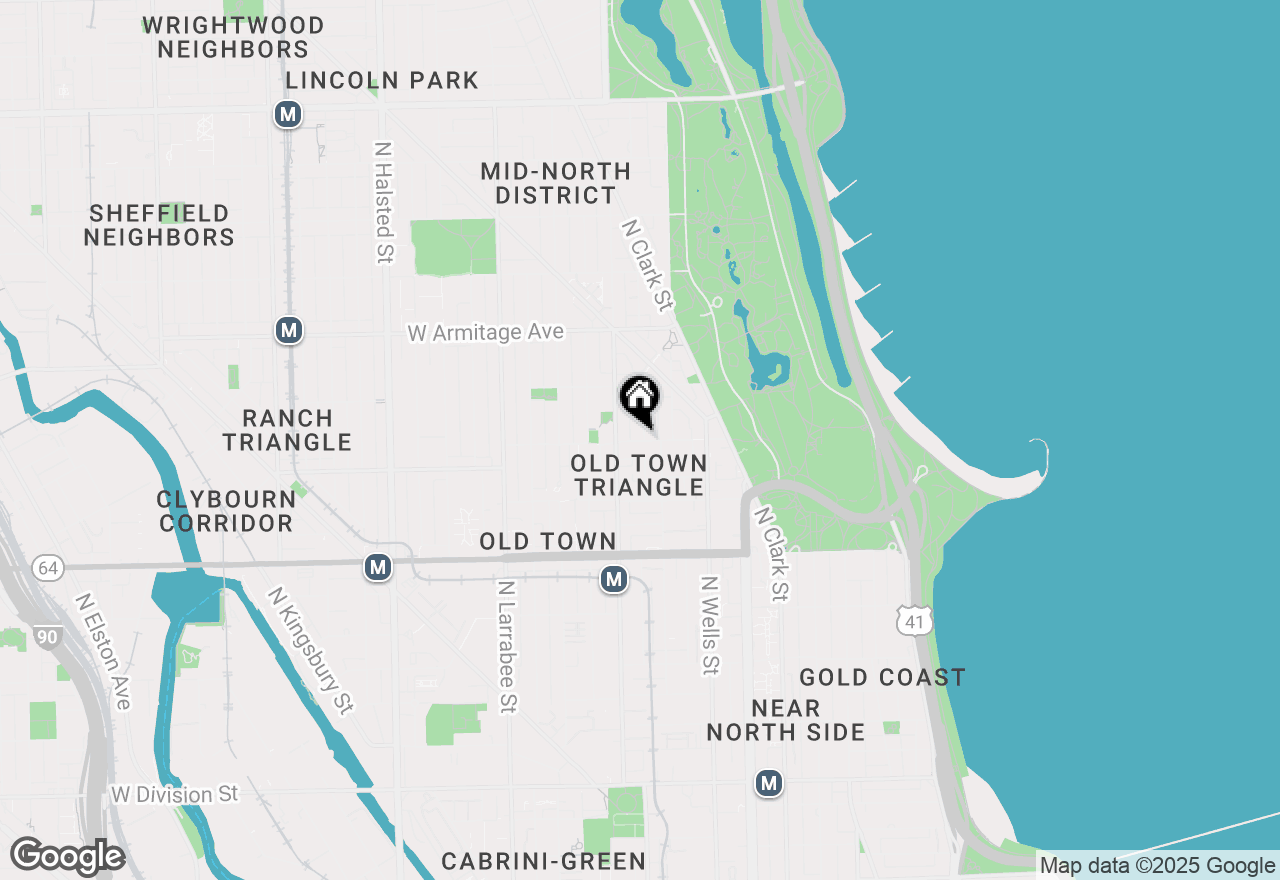 Map of 334 W Menomonee Street #302, Chicago, IL 60614