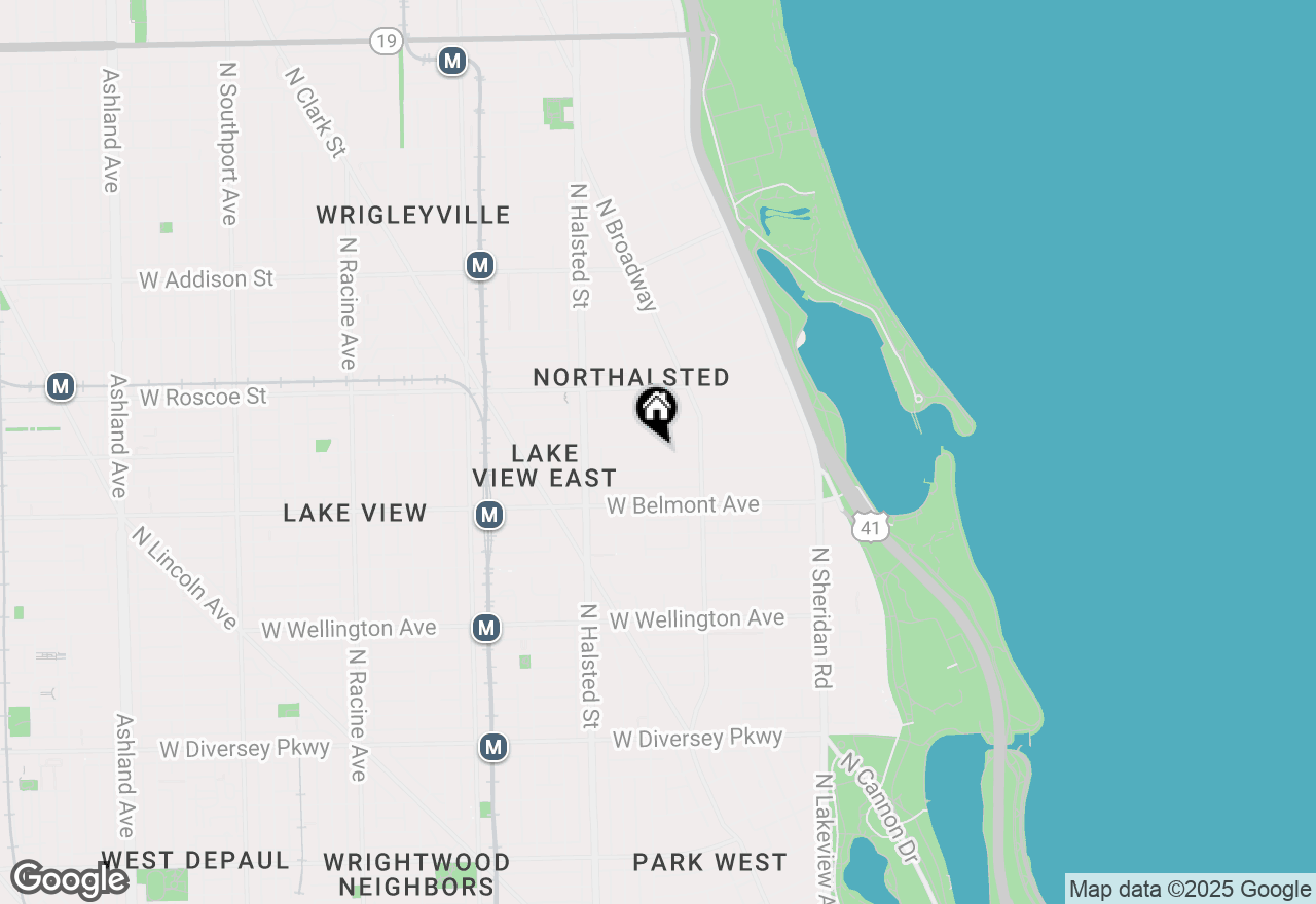 Map of 647 W Aldine Avenue #2W, Chicago, IL 60657