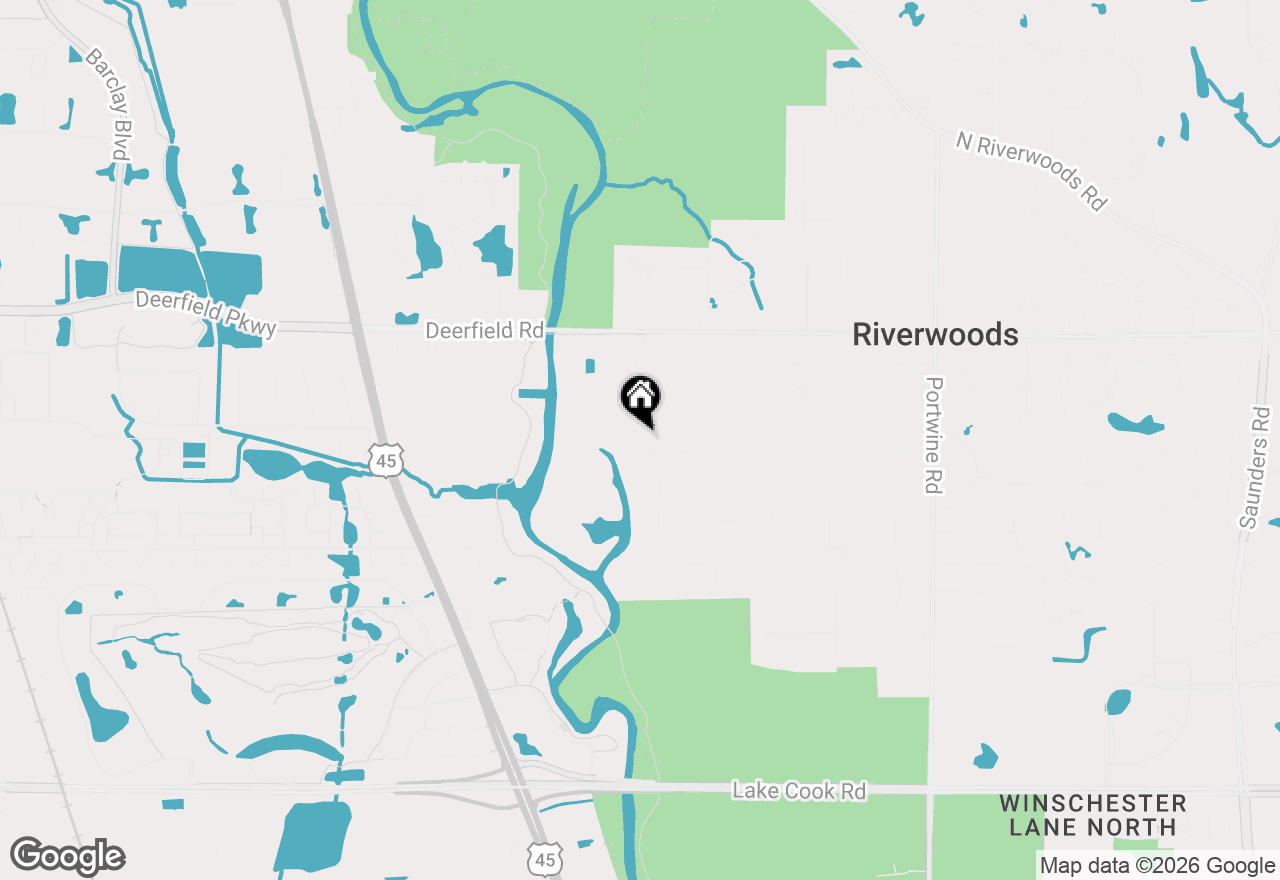 Map of 560 Thornmeadow Road, Riverwoods, IL 60015