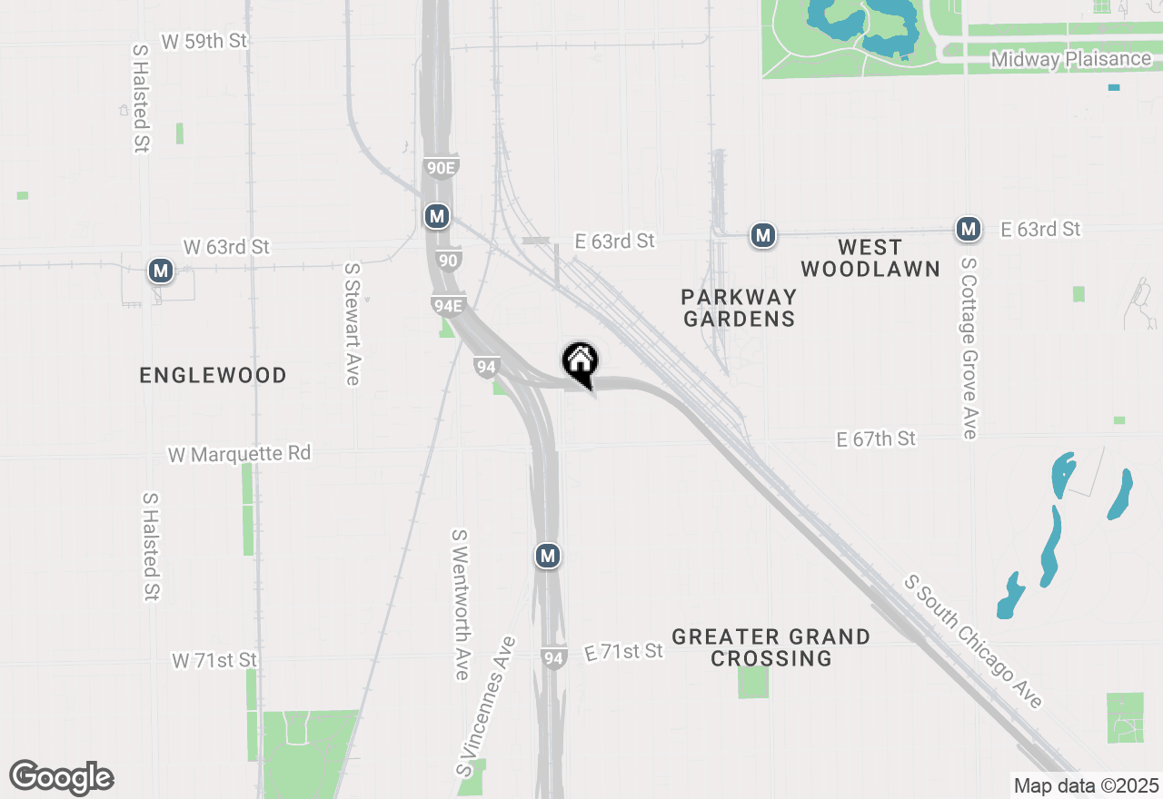 Map of 6614 S Wabash Avenue, Chicago, IL 60637