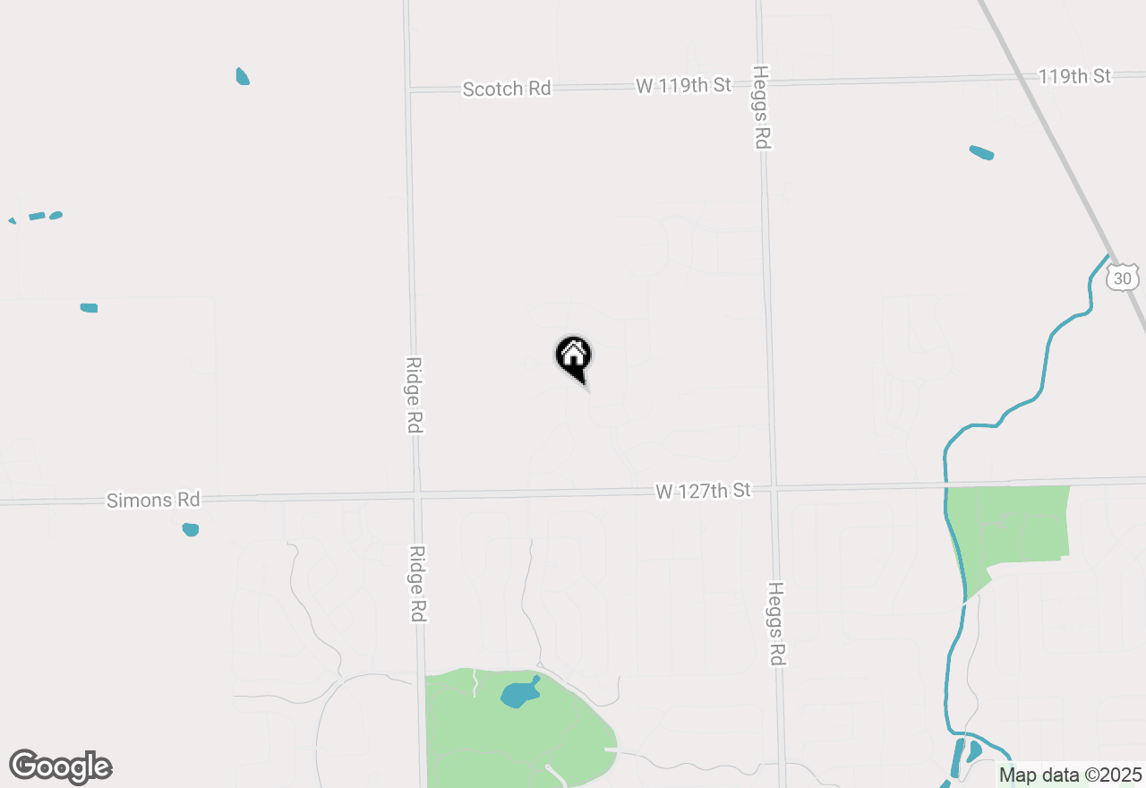 Map of 12501 S Willowgate Lane, Plainfield, IL 60585
