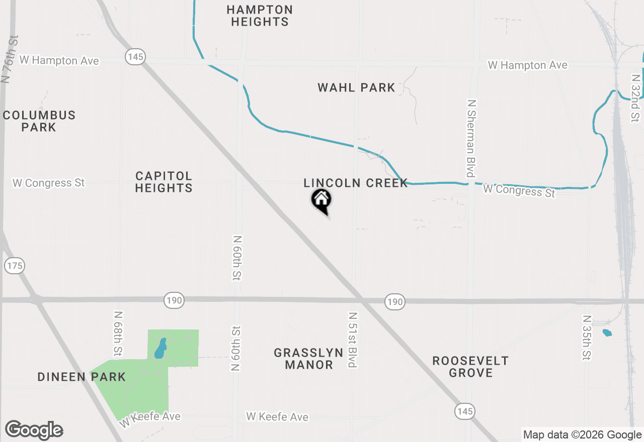 Map of 4257 N 53rd St, Milwaukee, WI 53213