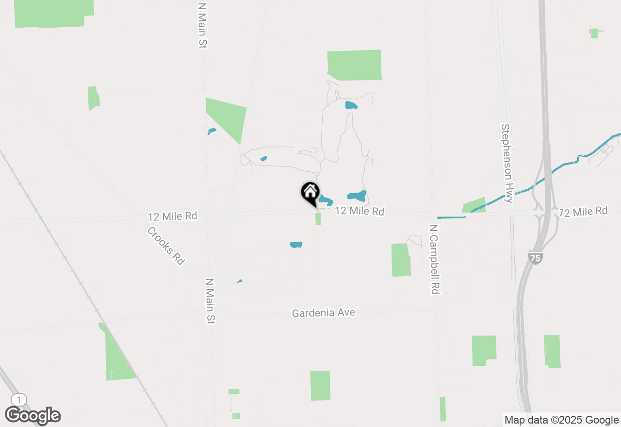 Map of 710 E 12 Mile Road, Royal Oak, MI 48073