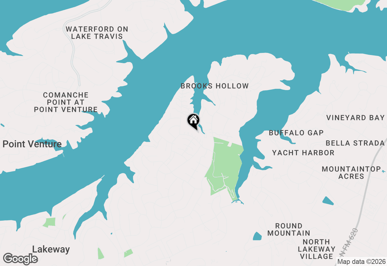 Map of 401 Brooks Hollow Rd, Lakeway, TX 78734